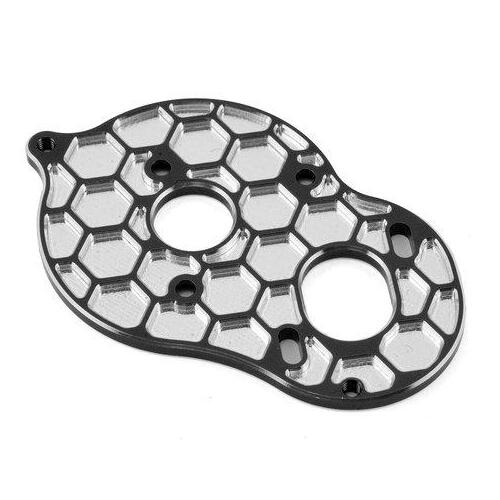 B6D 3-gear stand-up Honeycomb motor plate - black