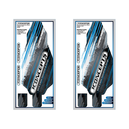 Yokomo YZ2 precut chassis protective sheet - striker graphics
