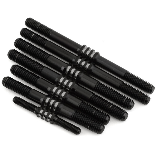 JConcepts TLR 8ight-X 2.0 | XE Fin Titanium turnbuckle set - black, 7pc. 