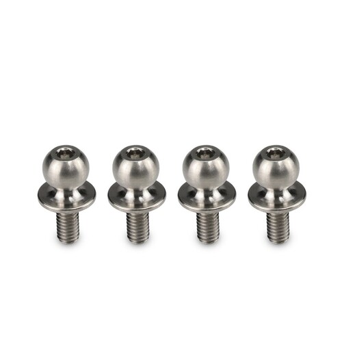 Titanium Clod Buster | Regulator ladder bar pivot screw - 8 x 9 x 4mm ball-stud, 4pc 