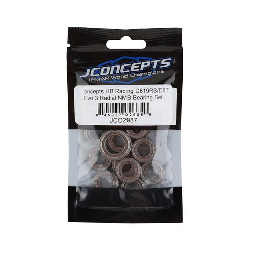 JConcepts Radial NMB bearing set - Fits, HB D819RS | D8T Evo 3