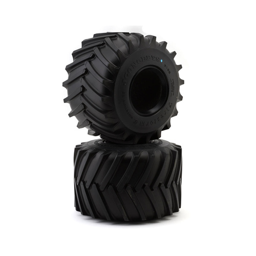 JConcepts Firestorm Full Cleat 2.6" Monster Truck Tires (2) (Blue)