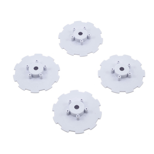 Hazard - SC6.4 - wheel dish - 4pc. - (white) - fits 3344 wheel
