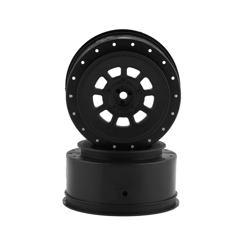 9-shot 12mm hex SC6.4 | Pro 2 SC10 | Pro4 SC10 +3mm offset wheel - black, 2pc.