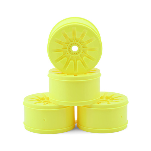 JConcepts Pioneer 4.0" Standard Offset 1/8 Truck Wheels (Yellow) (4)