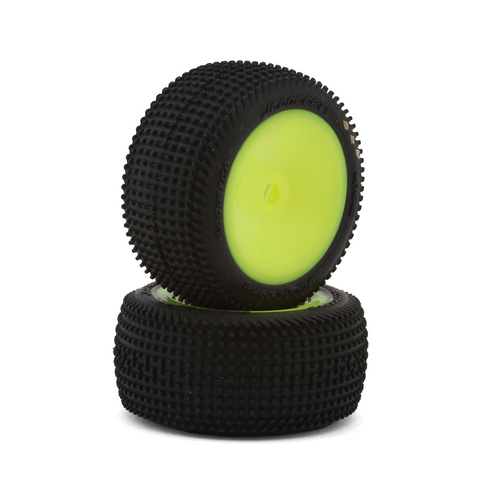 Sprinter - G3, soft clay, pre-mounted on #3474 yellow wheel, (Fits - Losi Micro B rear)