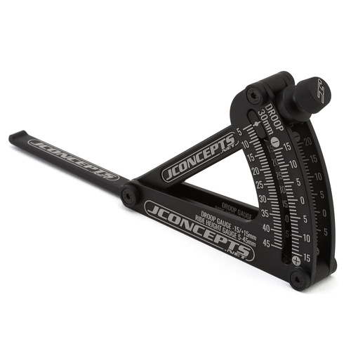 JConcepts 1/10 & 1/8 Off-Road Floating Ride-Height & Droop Gauge  (Black)