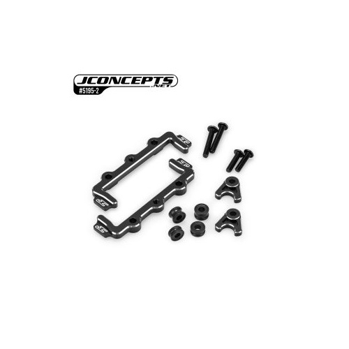 JConcepts - RC10B7 aluminum battery hold and swing, set - black