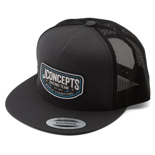 JConcepts 2025 Snapback Flatbill Hat (Grey) (One Size Fits Most)
