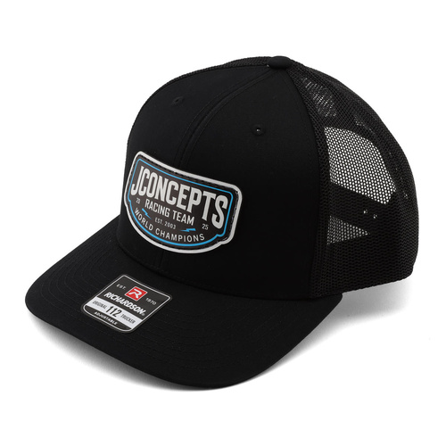 JConcepts 2025 Snapback Round Bill Hat (Black) (One Size Fits Most)