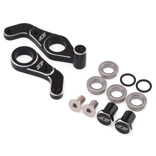 JConcepts RC10 | RC10T 4wd aluminum steering bellcrank assembly, black