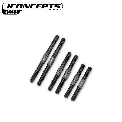 JConcepts - RC10 4wd Fin Titanium turnbuckle set, 6pc - Burnt Blue