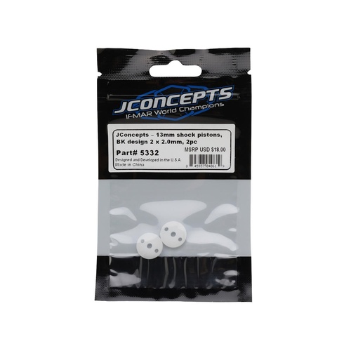 JConcepts BK Design AE 13mm Shock Piston (2) (2.5mm Thick) (2x2.0mm)