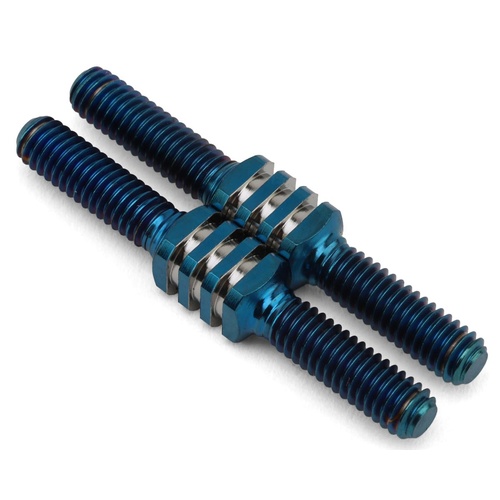 JConcepts Reactor 4x36mm Titanium Turnbuckles (Blue) (2)