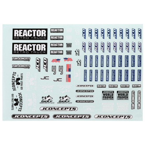 REACTOR decal sheet, kit