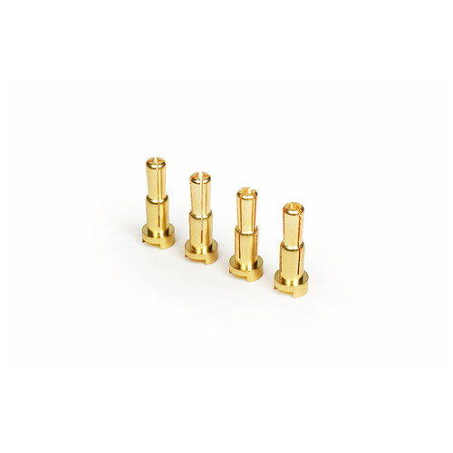 4mm/5mm Gold Bullet Connector/Plug (4)