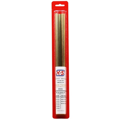 Brass Square & Rectangular Tube Assortment (11 Pieces)