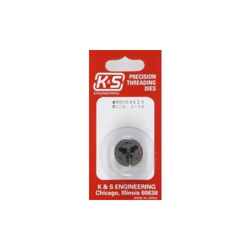 K&S 416 1-72 THREADING DIE (1 PIECE)