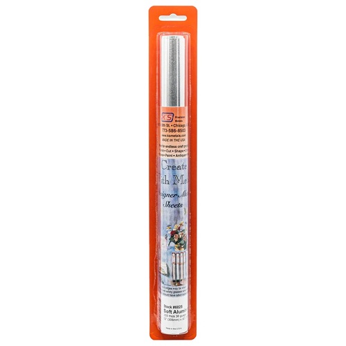 K&S 6025 FOIL SHEET (12IN X 30IN) ALUMINUM (SOFT) .005 (1 PER PKG)