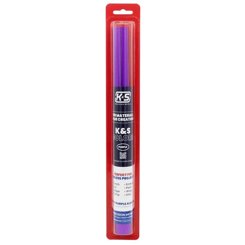 K&S 6050 Purple Aluminum Foil .004" Thick (36 Ga) x 12" Wide x 24" Long (1 Roll)
