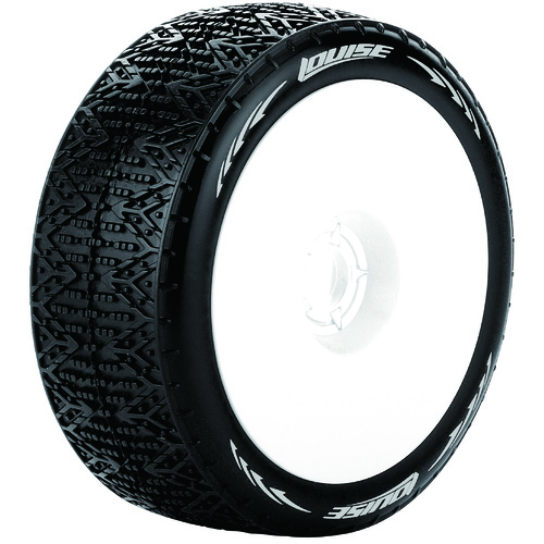 B-Phantom 1/8 Buggy Soft White Rim Tyres