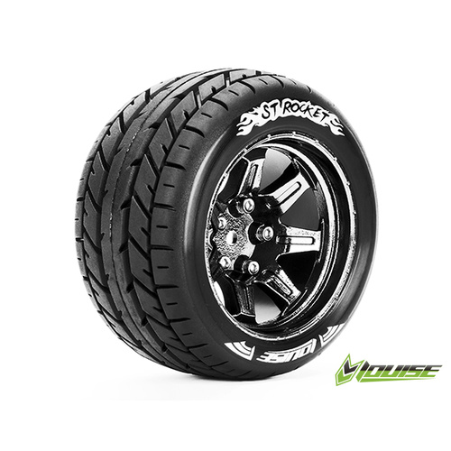 ST-Rocket Tyre On Chrome Rim 0 Offset