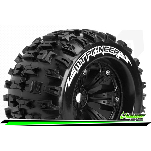 ####MT-Pioneer 1/8 Monster Truck Tyres Black (USE3218X)