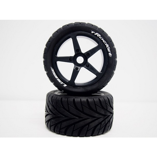 T-Rocket 1/8th Truggy Tyre BLK/spoke
