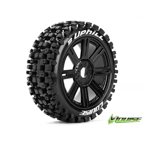 B-Uphill 1/8th Buggy Tyre BLK/spoke