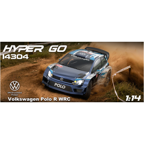 MJX 1/14 Hyper Go 4WD High-Speed Off-Road Brushless RC Rally car Volkswagon Polo R WRC