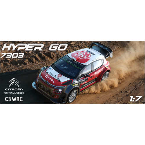 MJX 1/7 Hyper Go Citroen C3 WRC 4WD B/less Includes 4s 5000mah Battery & charger