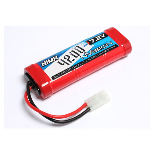 nVision NiMH 4200 7,2V Stick w/Tamiya Plug 14 AWG