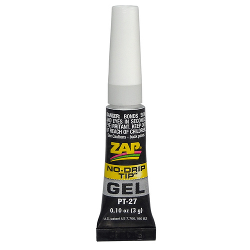 ZAP PT-27 .1 OZ ZAP GEL CA NO DRIP-SUCK BACK TUBE (CARDED VERSION)