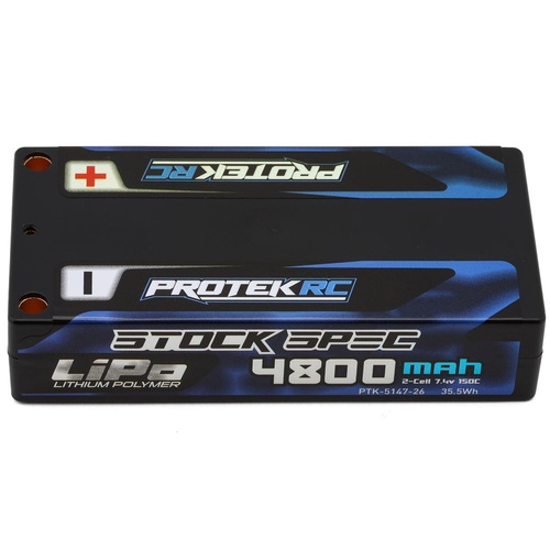 ProTek RC 2S 150C Low IR Si-G "Stock Spec" LCG Shorty LiPo Battery