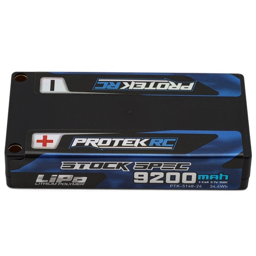 ProTek RC 1S 150C Low IR Si-Graphene "Stock Spec" Shorty LiPo Battery
