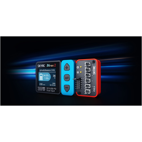 SkyRC 6-Port 1S Lithium Battery Charging Hub with PH2.0 Connector