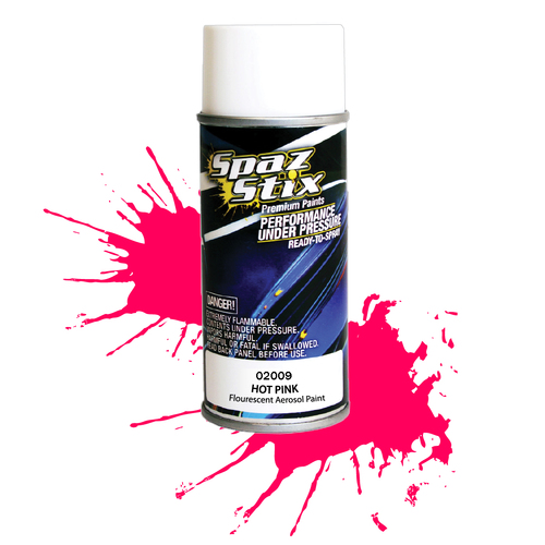 Hot Pink Fluorescent Aerosol Paint, 3.5oz Can
