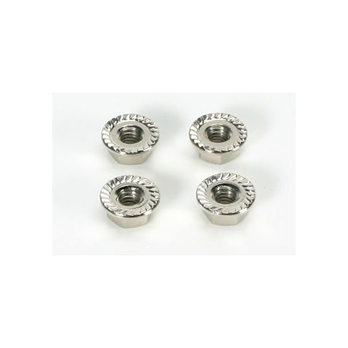 4mm Special Wheel Lock Nut (4) Silver