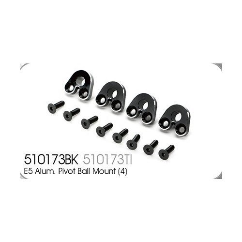Alum. Pivot Ball Mount (4) black opt. E5
