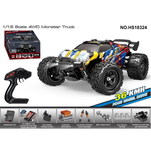 Thunder 1/18 4WD RTR High speed truck 2.4g 35KM 20 Minute runtime