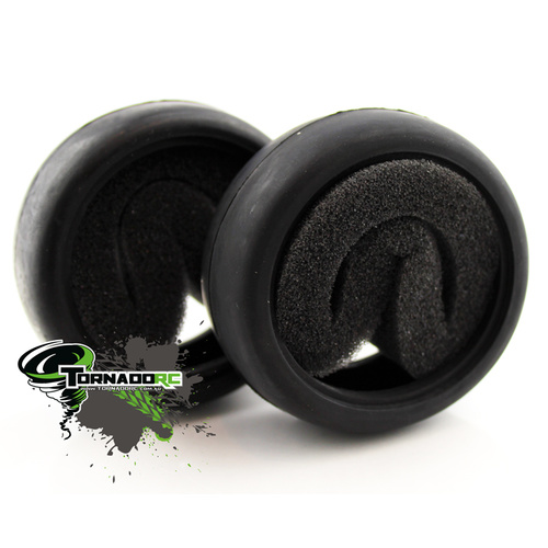 TORNADO RC 1/10 ON-ROAD TIRES 1 PAIR SLICKS WITH INSERTS
