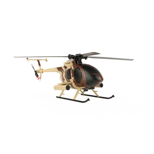 MD500 Scale 250 Flybarless Helicopter with 6 Axis Stabilisation and Altitude Hold (military)