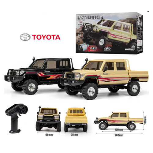 UDIRC 1/18  2.4G 4WD Off-Road Crawler Tan colour  Authorized Toyota   Land Cruiser LC79