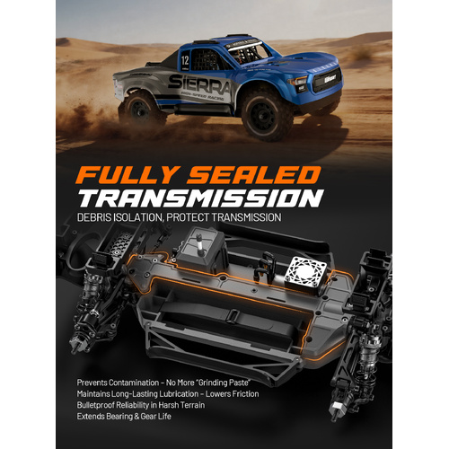 1/12  2.4G 4WD Short Course Truck （Mid- Tier Brushless Version)Blue