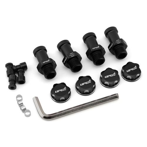 UpGrade RC Aluminum 17mm Hex Conversion for Traxxas® Stampede® 4X4 (Black)