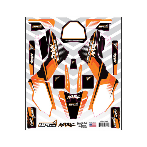 Graphic Set for Losi Promoto MX (Exude) (Orange)