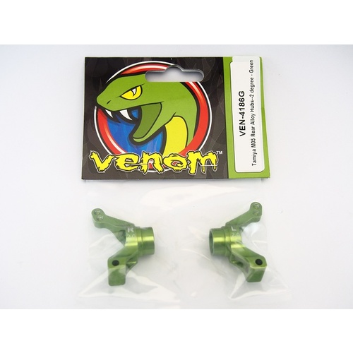 Tamiya MO5 Rear Alloy Hubs 2deg. Green