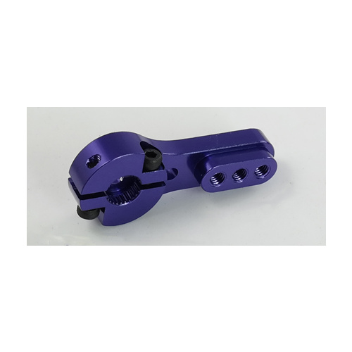 Aluminium Short Servo Arm 36mm purp/blue