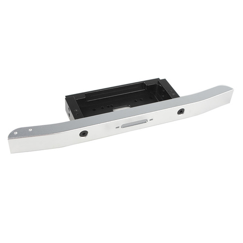 Classic Front Bumper with Lowered Winch Mount for Gelande Cruiser (Silver)