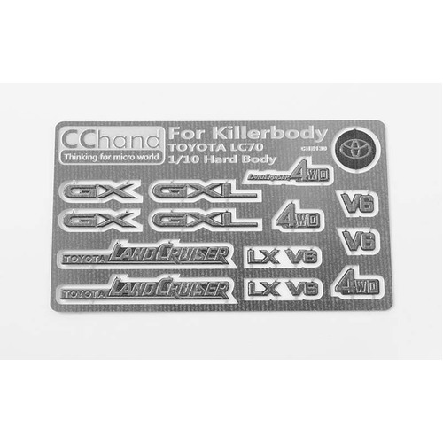 Metal Emblems for Toyota Killerbody LC70